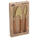 Μαχαίρια Cheese Knife Set Alpina 3Pc Fsc 108Gr Ss/Wd Cbw Fs