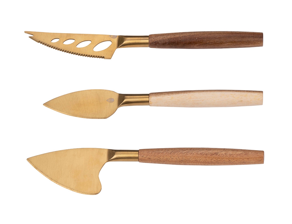 Μαχαίρια Cheese Knife Set Alpina 3Pc Fsc 108Gr Ss/Wd Cbw Fs