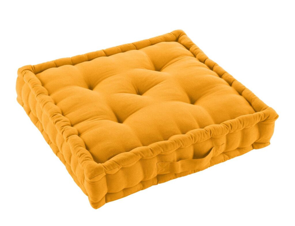 Μαξιλάρι Δαπέδου Twily Douceur D'intérieur - 50X50X10Cm - Κίτρινο