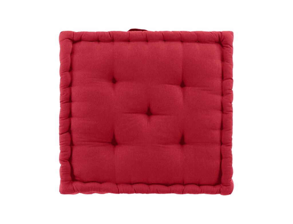 Μαξιλάρι Δαπέδου Twily Douceur D'intérieur - 50X50X10Cm - Κόκκινο