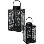 Μεταλλικά Φανάρια - 32Cm & 40Cm - 2Τμχ