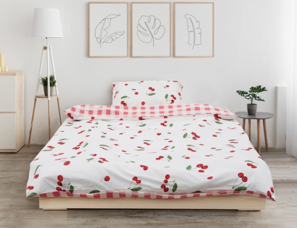 Μονή Παπλωματοθήκη & Μαξιλαροθήκη Cherry Heinner Home Hr-2Sbed-Chry