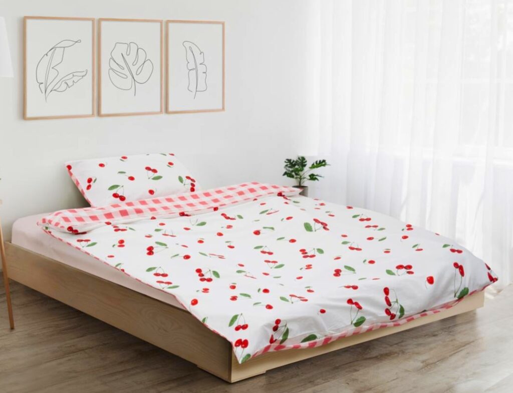 Μονή Παπλωματοθήκη & Μαξιλαροθήκη Cherry Heinner Home Hr-2Sbed-Chry