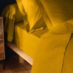 Μονό Κατωσέντονο Lina Douceur D'intérieur - Λάστιχο - 90X190Cm - Κίτρινο