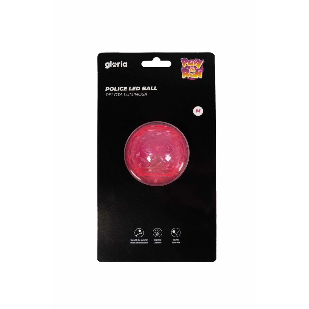 Μπάλα για τα Κατοικίδια ζώα Gloria PLAY AND RUN Ροζ TPR 6,35 cm
