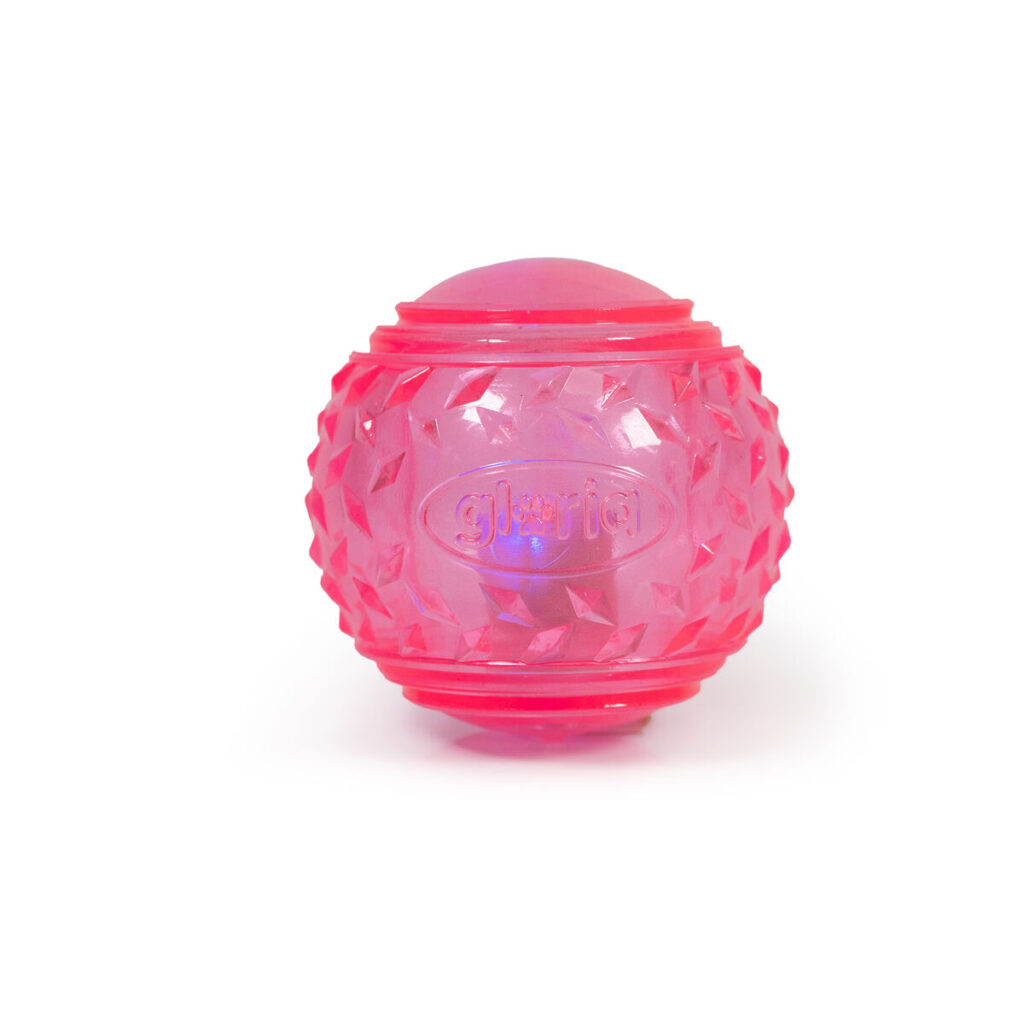 Μπάλα για τα Κατοικίδια ζώα Gloria PLAY AND RUN Ροζ TPR 6,35 cm