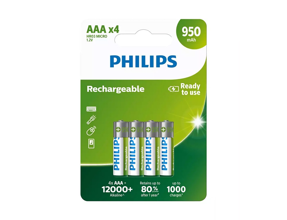 Μπαταρίες 4Pc Battery Aaa Philips R03B4A95/10