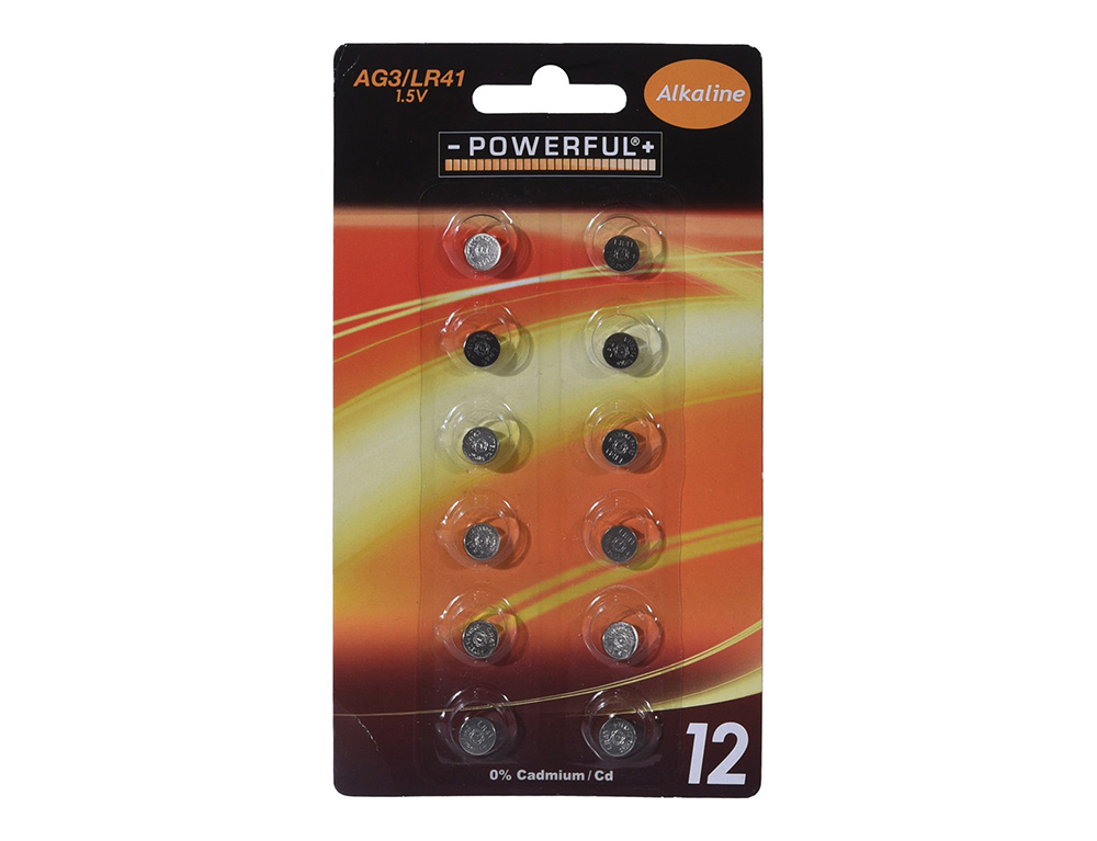 Μπαταρίες Batteries Buttoncel Powerful Ag3 12Pcs C31000140