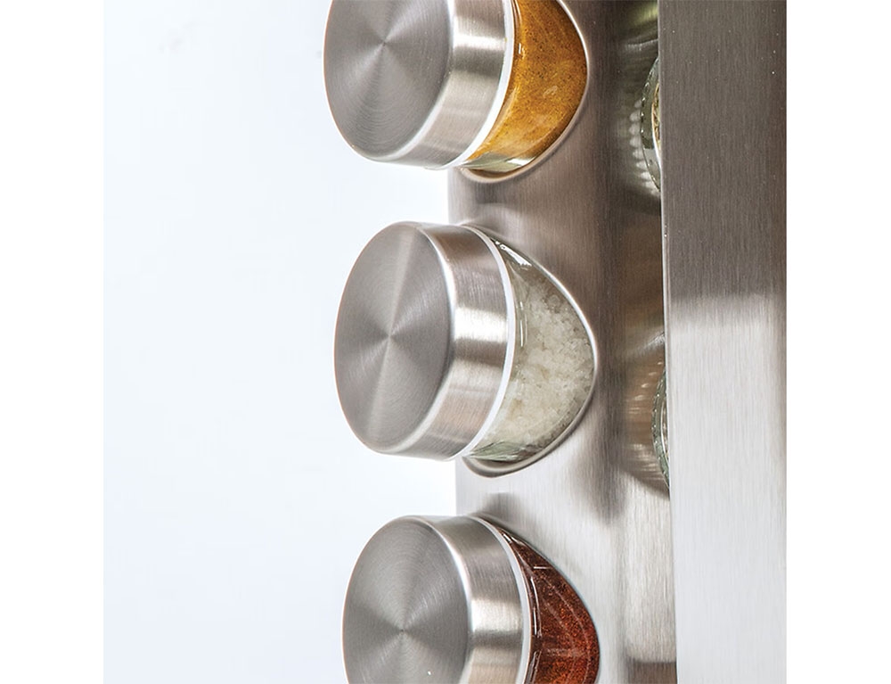 Μύλοι Και Δοχεία Μπαχαρικών Spice Rack X12 Rota Ss+Bam Five 189583