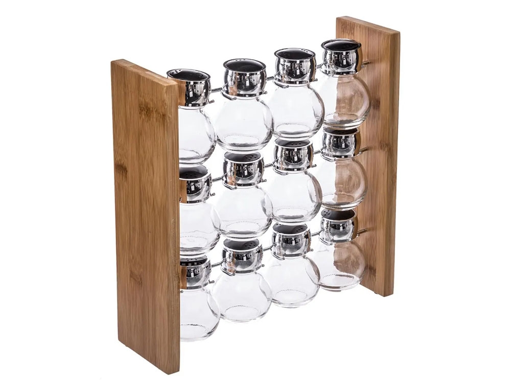 Μύλοι Και Δοχεία Μπαχαρικών Spice Rack X12 Straight Bam 146666