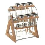 Μύλοι Και Δοχεία Μπαχαρικών Spice Rack X15 Wheel Glass+Bam Five 146665