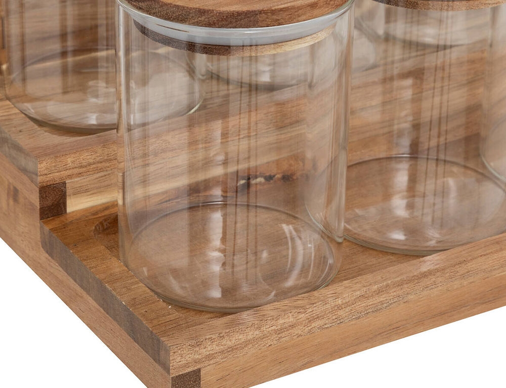 Μύλοι Και Δοχεία Μπαχαρικών Spice Rack X9 Gla+Aca Harmony