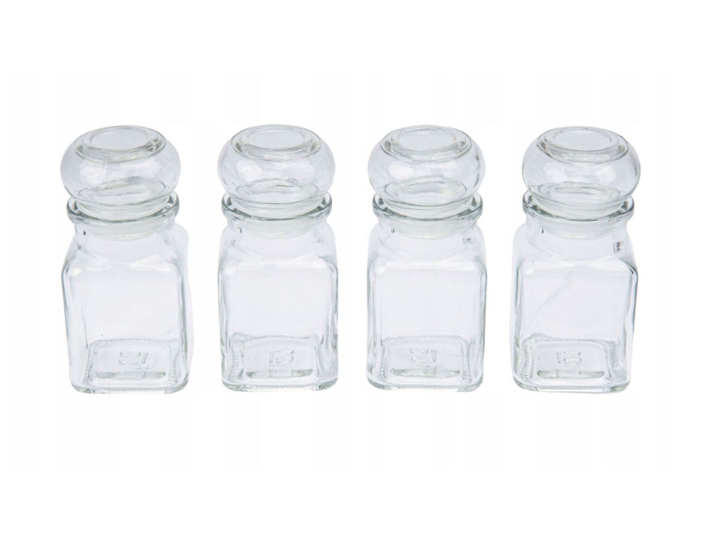 Μύλοι Και Δοχεία Μπαχαρικών Storage Jar Eh Glass 150Ml 4Pcs Cf5000660
