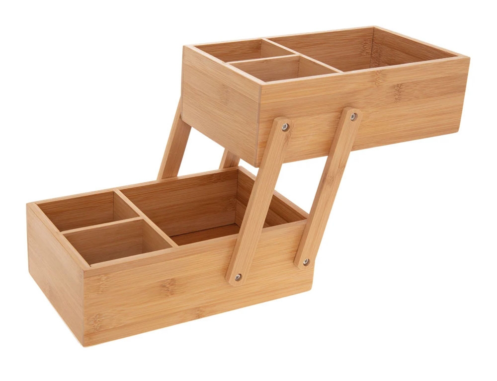 Organizers & Θήκες Τακτοποίησης 2 Tiers Organizer Bamboo Tidy 160905