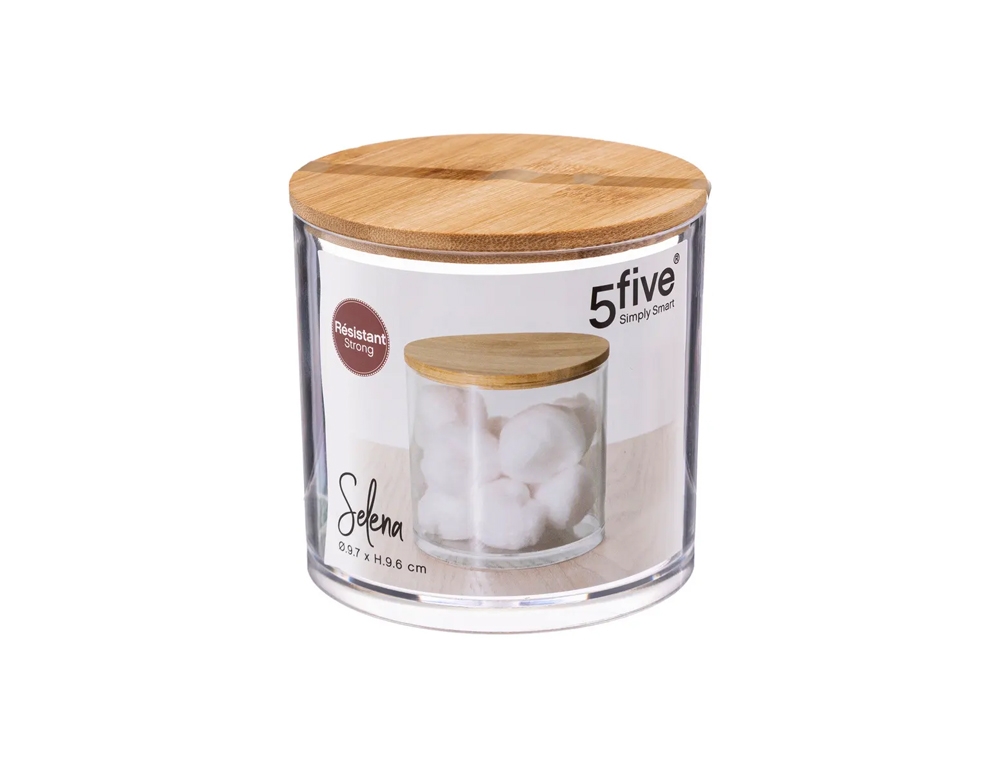 Organizers & Θήκες Τακτοποίησης Round Cotton Box Selena Bamboo 161083