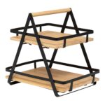 Οργάνωση Κουζίνας 2Tiers Handle Shelf Ordera Blk 190114