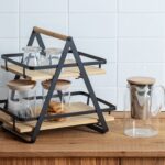 Οργάνωση Κουζίνας 2Tiers Handle Shelf Ordera Blk 190114
