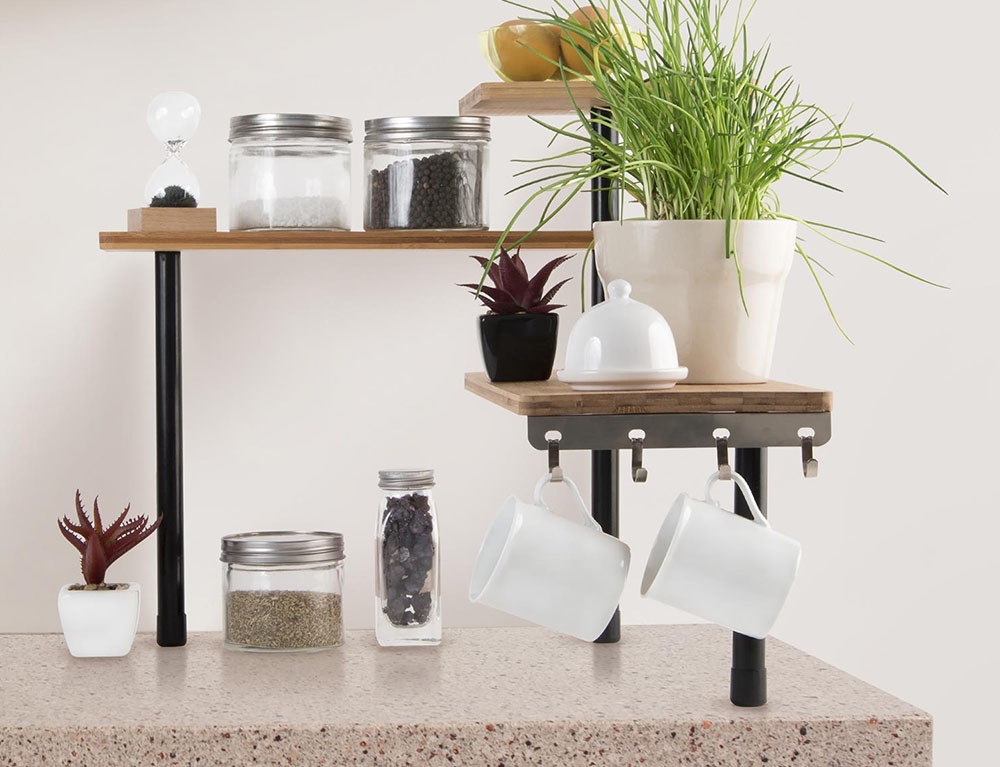 Οργάνωση Κουζίνας Bamboo 3 Level Corner Shelf Kb5843