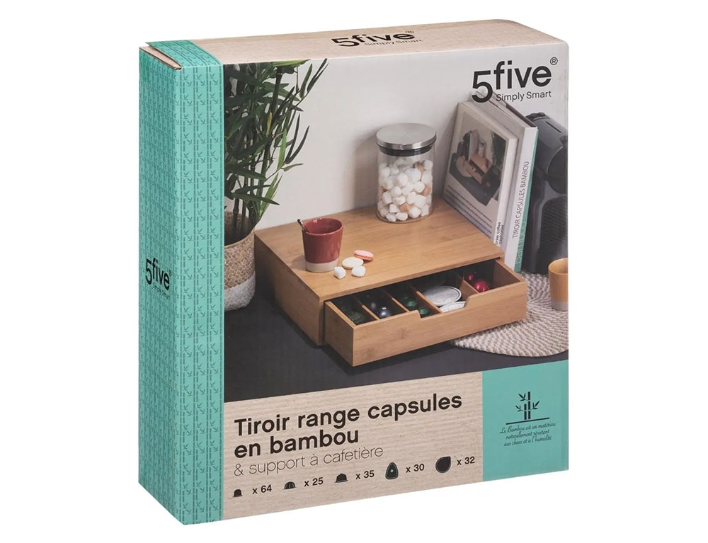 Οργάνωση Κουζίνας Bamboo Capsule Drawer Five 151259