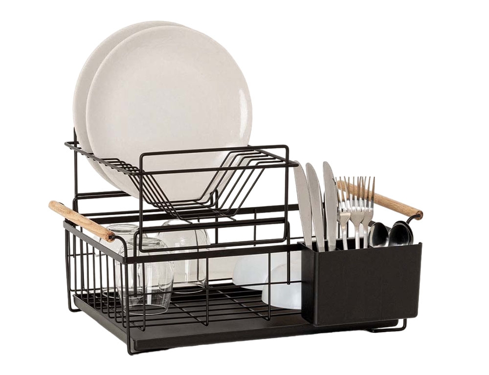 Οργάνωση Νεροχύτη 2Tier Dish Drainer Blackwood 189784
