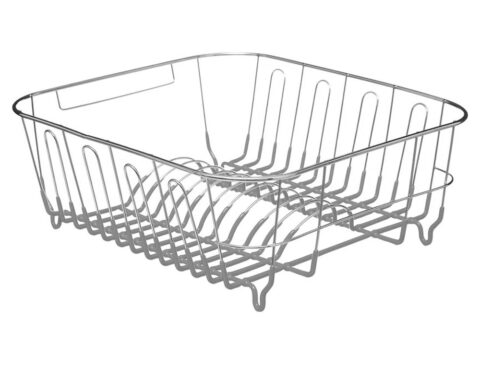 Οργάνωση Νεροχύτη Pvc &Amp;Chromed Dish Drainer Grey 115191B