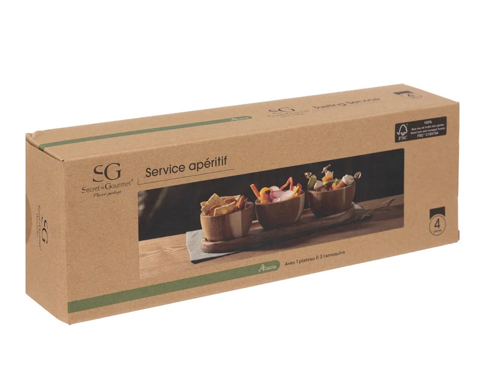 Οργάνωση Τραπεζιού Appetizer Set Acacia 4P Secret De Gourmet 188886