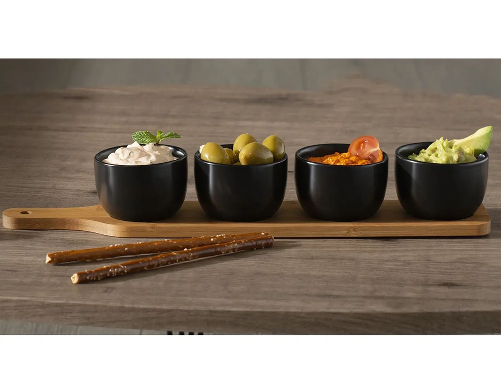 Οργάνωση Τραπεζιού Appetizer Set Bamboo Black L41 Secret De Gourmet 1