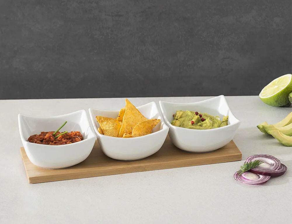 Οργάνωση Τραπεζιού Appetizer Set Bamboo White 4P Secret De Gourmet 16