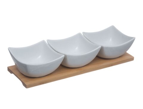 Οργάνωση Τραπεζιού Appetizer Set Bamboo White 4P Secret De Gourmet 16