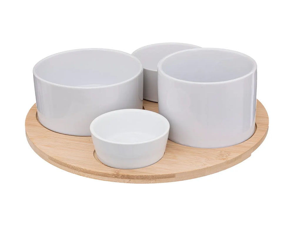 Οργάνωση Τραπεζιού Appetizer Set Bambou White 5P 188411
