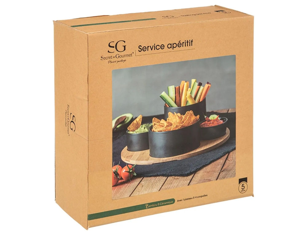Οργάνωση Τραπεζιού Appetizer Set Black Bamboo 5P 176917