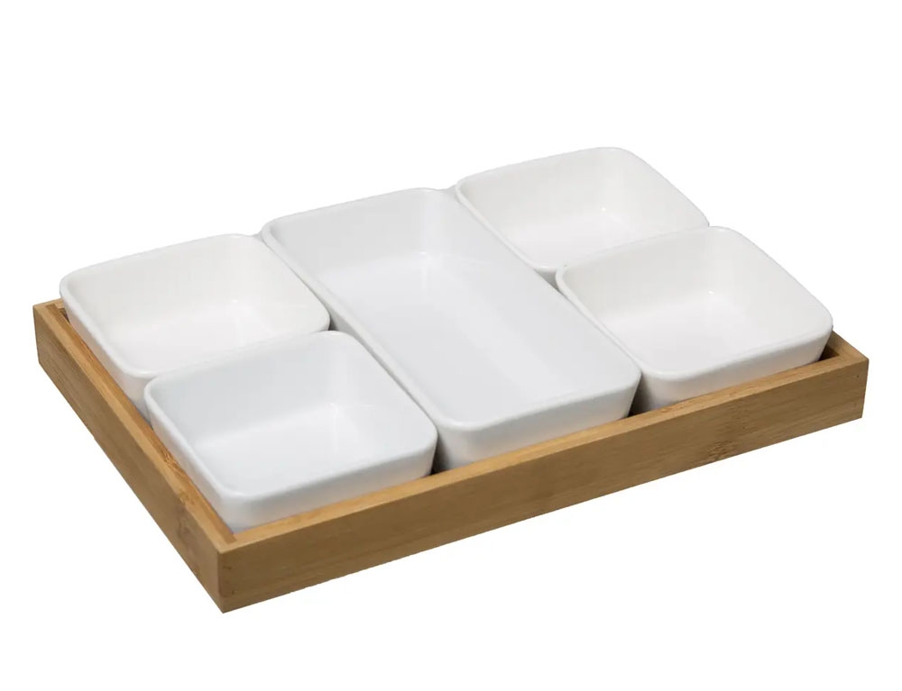 Οργάνωση Τραπεζιού Appetizer Set White Bamboo 6P Secret De Gourmet 17