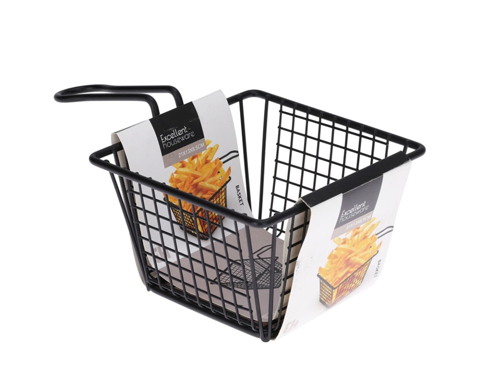 Οργάνωση Τραπεζιού Basket Metal Black Coated Excellent Houseware 1010