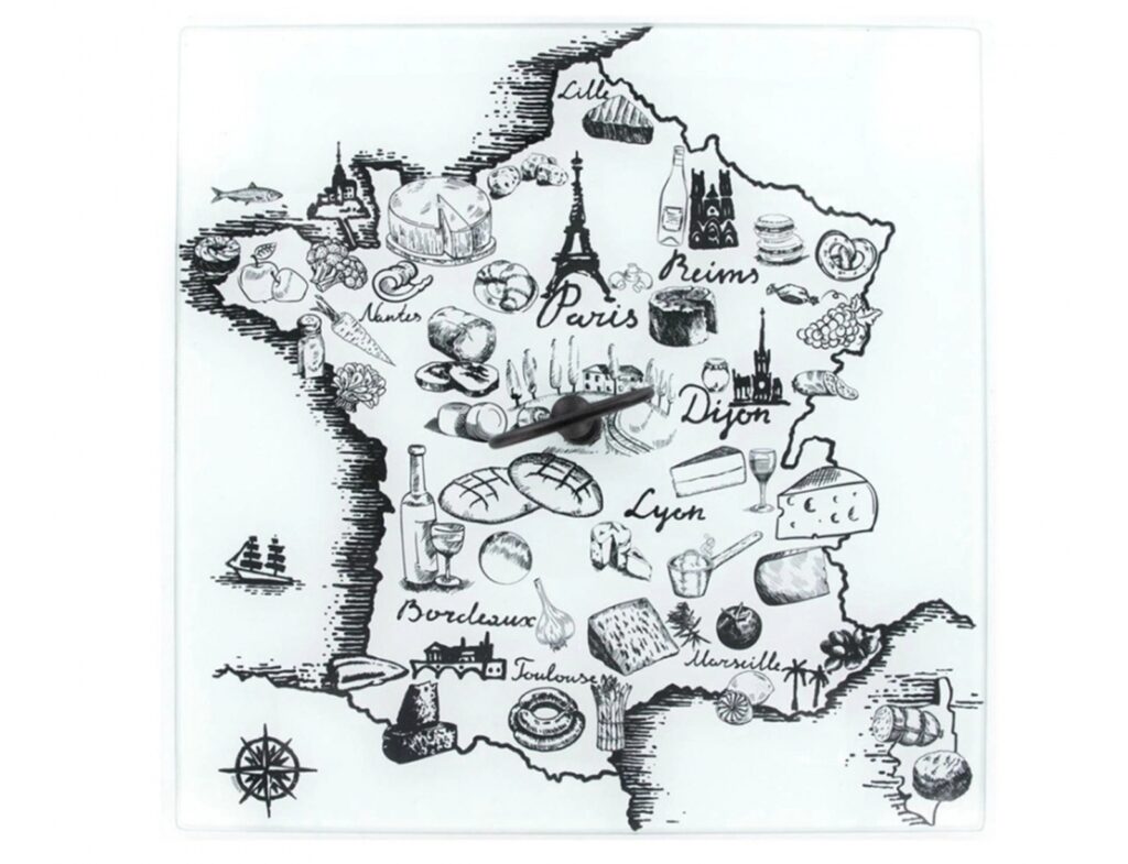 Οργάνωση Τραπεζιού Map Of France Cheese Serving Dish Ka1629