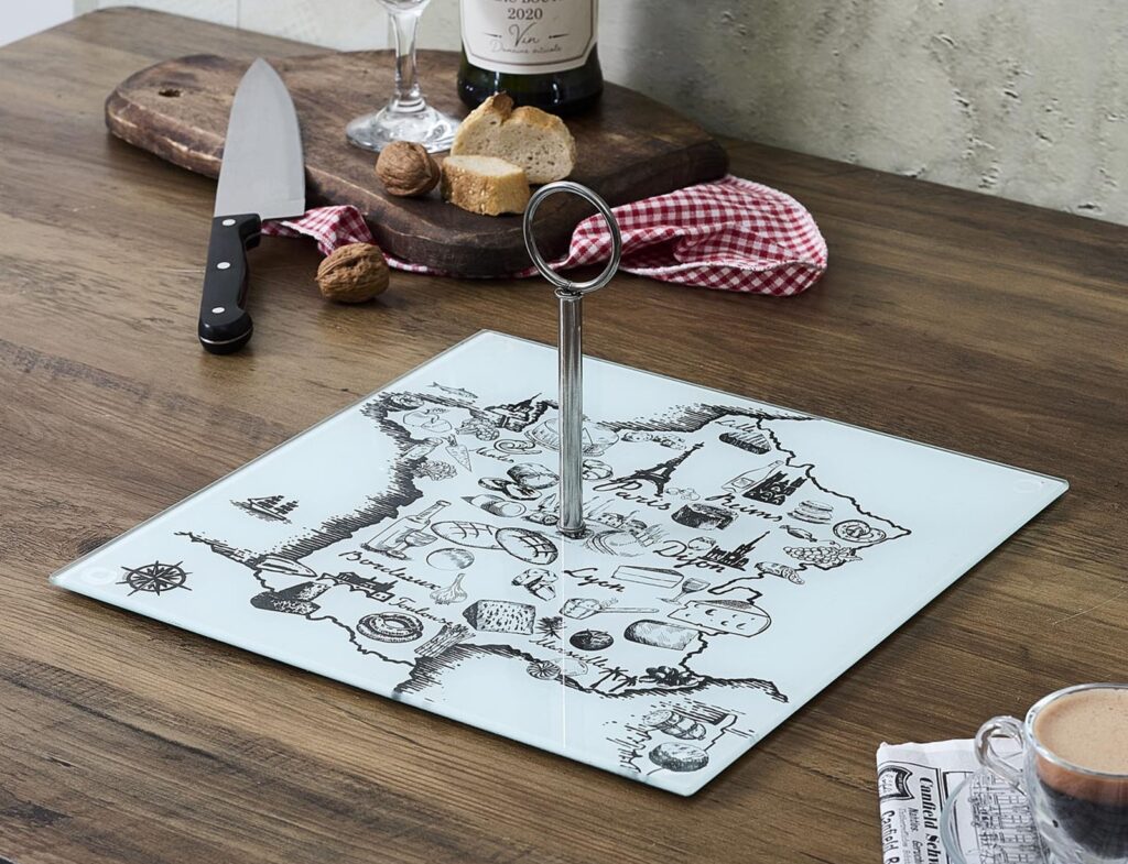 Οργάνωση Τραπεζιού Map Of France Cheese Serving Dish Ka1629