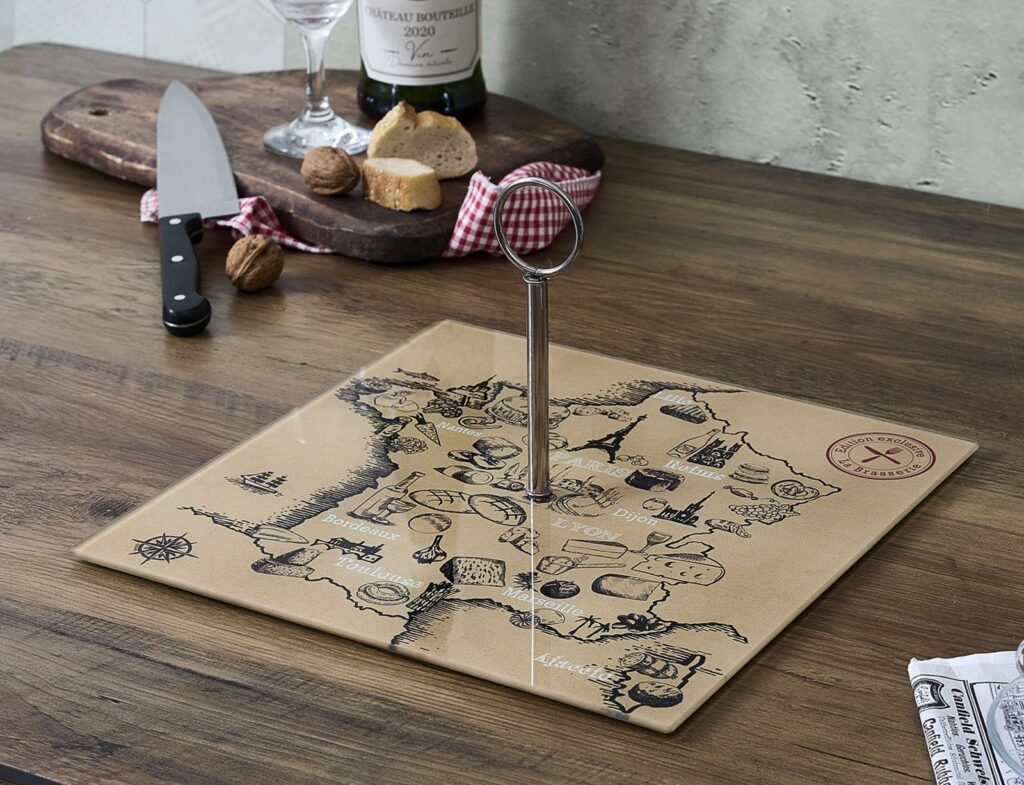 Οργάνωση Τραπεζιού Map Of France Cheese Serving Dish Ka1629