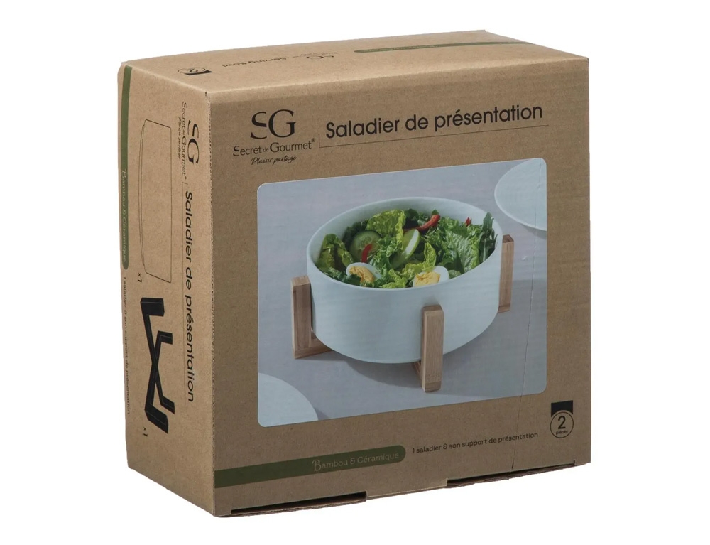 Οργάνωση Τραπεζιού Salad Bowl White Bamboo D23 160744