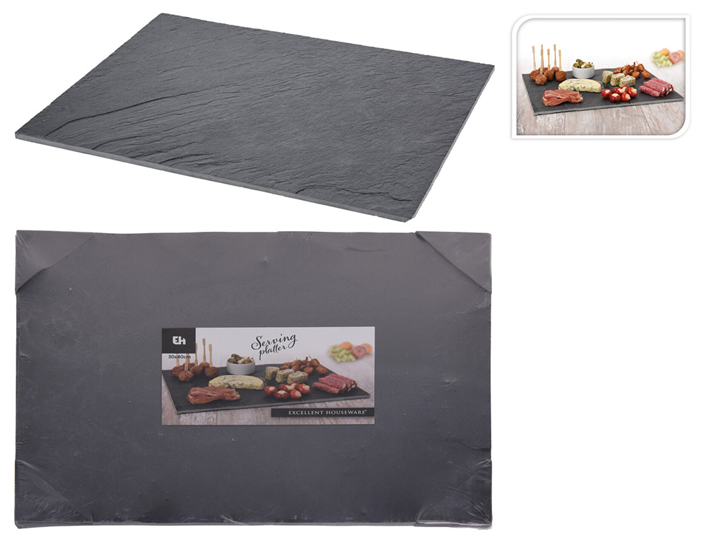 Οργάνωση Τραπεζιού Serving Tray Eh Slate 30X40Cm 210000140
