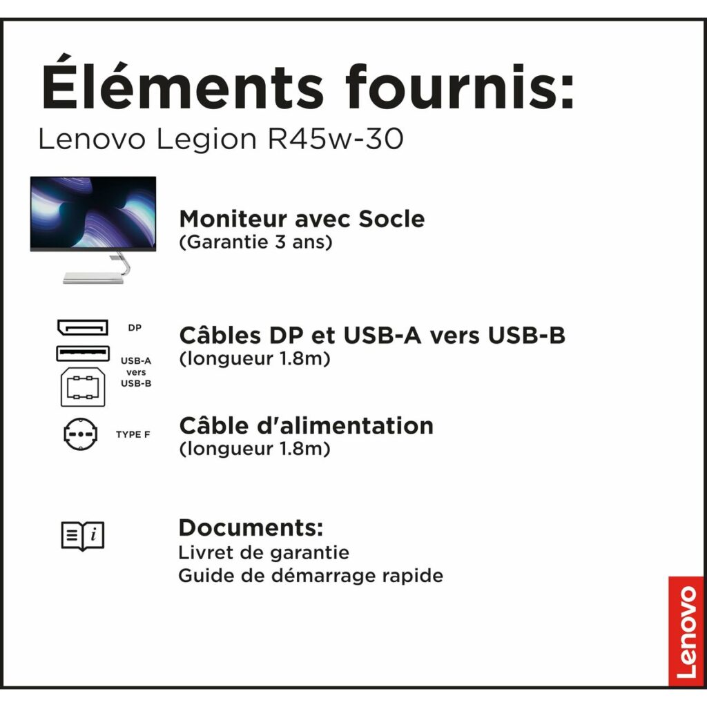Οθόνη Lenovo 67B1GAC3EU 44,5" 4K Ultra HD
