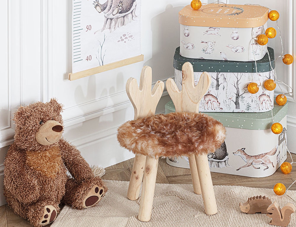 Παιδικό Δωμάτιο & Διακόσμηση Deer Stool Atmosphera For Kids 174276