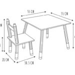 Παιδικό Δωμάτιο & Διακόσμηση Table And 2 Chairs Hd6740