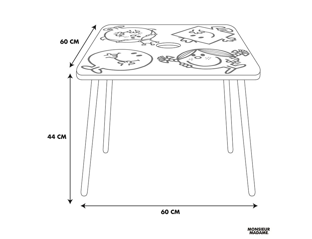 Παιδικό Δωμάτιο & Διακόσμηση Table With Pencil Pot Monsieur Madame Mm3369
