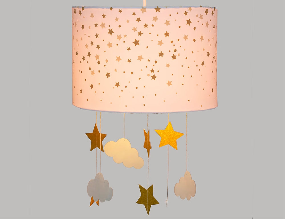 Παιδικό Δωμάτιο & Διακόσμηση White Hanging Lampshade Atmosphera For Kids 174300