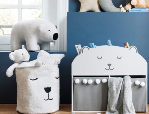 Παιδικό Δωμάτιο & Διακόσμηση Winter Polar Bear Pouf Atmosphera For Kids 195832