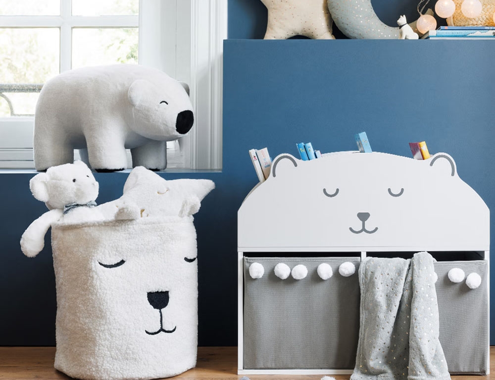 Παιδικό Δωμάτιο & Διακόσμηση Winter Polar Bear Pouf Atmosphera For Kids 195832