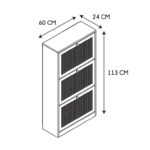 Παπουτσοθήκες Bali 3 Door Shoe Cabinet A1/M1 Hd0207