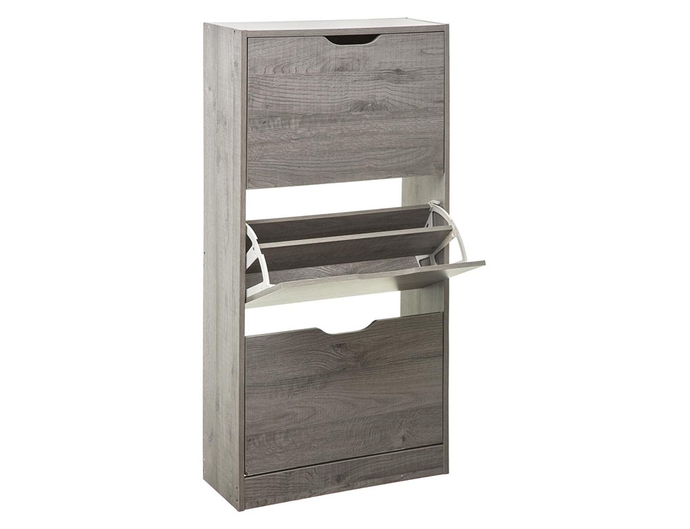 Παπουτσοθήκες Wood Shoe Rack 3Drw Grey 18P Five 160392A