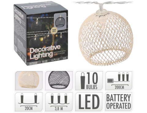 Party Lights Led Lights 10 Lamps Metal 109000130