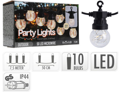 Party Lights Party Lights Bulbs 50Led Ww Le2000010