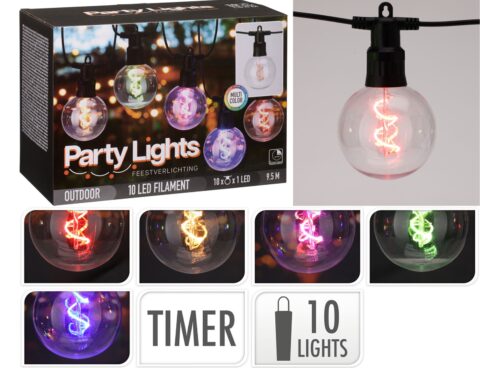 Party Lights String Light 10L With G80 Ball